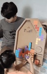 아빠가 딸을 위해 만든 테트리스 보드