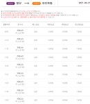 함양시외버스터미널 시간표 동서울.서울남부.대전복합.인천 터미널왕복 시간표