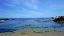 강원도 고성 가볼만한곳 봉포 해수욕장 한적한 해변, 봉포항과 바다 낚시