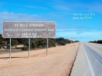 90 MILE STRAIGHT ROAD 146.6KM의 도로를 만나다.