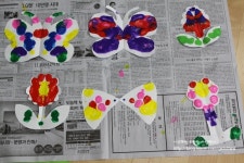 [홍홍이] 미술놀이 - 데칼코마니, 물감칠하기