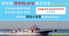 (풍남 대성스타호) 선상 쭈꾸미 예약 진행중!!!