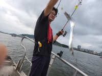 [목포갈치낚시]20일 목화피싱 평화광장 첫날 갈치사냥 대물3지 잡고왔습니다.