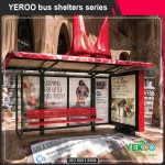 Bus Stop Shelter With PC Proof And Advertisement Light Box - YEROO Group - ecplaza.net