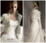 Long Sleeve J-014 Lace Wedding Jacket - Suzhou Super Baby Wedding Gown Store - ecplaza.net