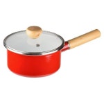 Yahoo!オークション- 和平フレイズ ホーロー 片手鍋 ポトフ ジャム 16cm 赤 レッド 蓋付 IH対応 ルバーニ RA-9788 レッド... 