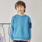 by헤지스키즈 리틀캠퍼 포켓 맨투맨_BLUE- KIDIKIDI