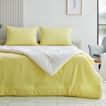 여름 단잠 60수 고밀도순면 바이오워싱 차렵 Q 레몬 200*220_CV0223099- KIDIKIDI