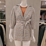 23SS 여름 마 혼방 벨티드 자켓 점퍼 봄 CADU4-WGJ010_NC대전유성- 이랜드몰