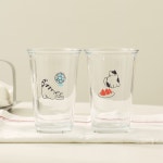 ON L 여름 좋다냥 유리컵2p_350ml_NK0823009- 이랜드몰
