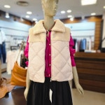 시슬리양모(부클)포인트구스다운베스트sapda2341- 이랜드몰