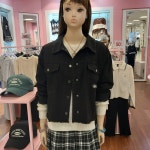 애플핑크 주니어 봄가을 블랙 데님 자켓APF0S502GSB 산본뉴코아- 이랜드몰