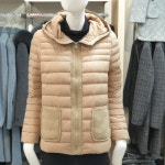 올리비아하슬러 OHAWDW902 니트배색 가벼운오리털덕다운 후드경량패딩 점퍼_NC중앙로역점- 이랜드몰