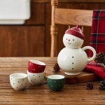 L 수줍은 통통한 눈사람 주병+잔 4개 세트_NK9123023- KIDIKIDI