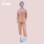 간절기에 최적화 달콤달달 꿀벌프린트 여성 60수 순면 긴팔잠옷세트- 이랜드몰