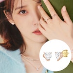 [제이에스티나] ETER HEART 14K 귀걸이 (JJEREQ3BF665R4000)- 이랜드몰