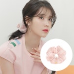 [제이에스티나] [아이유PICK] LALA J 오간자 헤어 스크런치 - 베이비 핑크 (JA- 이랜드몰