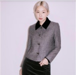 SI (씨) [23F/W] 벨벳카라 패턴 크롭 자켓 (SHJAX2139- 이랜드몰