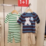 (1+1패키지특가) 모이모이깜피 유니프랜드 코튼30수싱글7부내의(트윈베어+미니베어)- 이랜드몰