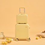 ON) PESPES. 캐롯 캐리어 2P 세트 (12+18형) 커스터드 크림 (기내용)- 이랜드몰