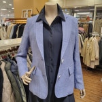 BCBG 비씨비지 여름24 샵린넨 헤링본 자켓 B4B3J104- 이랜드몰