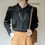 ATMARK (77까지)타이디골든체인블라우스_AA41SH036G- 이랜드몰