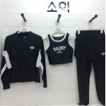 소이 래쉬가드 점퍼 블랙브라탑 3부 레이어드 워터레깅스24M0157 0460 0259- 이랜드몰