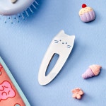 귀염뽀짝 밀크캣 헤어핀 롱 화이트_FA2424059- 이랜드몰