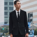 릴렉스핏 폴리 트윌 셋업 자켓 블랙 SEJVC01NSB NC청주점- 이랜드몰