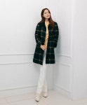크로커다일레이디 니트카라체크코트 CLCWCT105 NC_중앙로역점- 이랜드몰