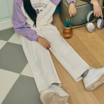 행텐주니어14480-138-658-07 여아 원더셋업 와이드 트레이닝팬츠 NC중앙로- 이랜드몰