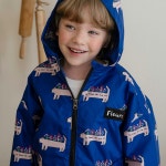 퍼피플라워 바람막이 점퍼_블루- KIDIKIDI