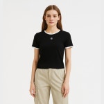 행텐 여성 미니멀 라운드넥 슬림핏 반팔 티셔츠 10520-131-409-03- 이랜드몰