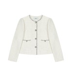 베스띠벨리 SS 테이프 디테일 트위드 자켓 BK-J2106- 이랜드몰