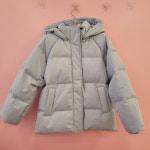 애플핑크 주니어(JCB) 후드탈착 라글란 다운점퍼- 이랜드몰