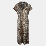 가니 레오파드 셔츠 원피스 브라운 F6953 943- 이랜드몰