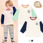 [밀크마일] 양볼가득팝콘퍼피티셔츠- KIDIKIDI