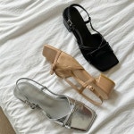 여성 사각코 체리 리본 슬링백 샌들 RJ-g1479- 이랜드몰