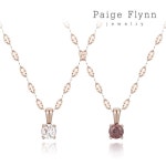 14K 컷팅 체인 스톤 목걸이(GoldPlated)_J4036BRN- 이랜드몰