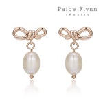 14K 플린노트 진주 귀걸이(GoldPlated)_J4135BRE- 이랜드몰