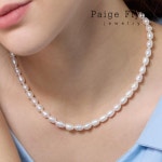 14K 쌀알 담수진주 목걸이(GoldPlated)_J4075BRN- 이랜드몰