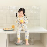 [디어베이비]디어스마일쫀쫀실내복(O/WHITE)_57R057601- KIDIKIDI