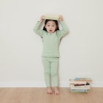 [디어베이비]디어쫀쫀배색실내복(GREEN YELLOW)_57R057605- KIDIKIDI