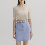 나인 브이넥 슬림 골지 니트 NML3BK-T6398M0- 이랜드몰