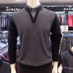 세르지오 에스에스패션 남성 니트와셔츠 세트로 한번에 코디완성 레이어드니트 티셔츠- 이랜드몰