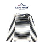 세인트제임스 메르디앙 모던 긴팔티셔츠 에크루마린 (아이보리+네이비)- 이랜드몰
