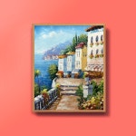 캔버스액자 유화그림 지중해 풍경화 12호- 이랜드몰