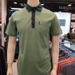 동아강북 세르지오 에스에스패션 남성브랜드 빅세일 그린솔리드 티셔츠- 이랜드몰