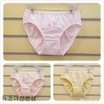 (60호~75호) 여아팬티(3매)-국내제작 면스판원단-CBF퓨어코튼여아브리프01- 이랜드몰