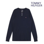 타미힐피거 긴팔티셔츠 와플 헨리넥 네이비 09T4076-410- 이랜드몰